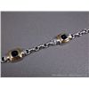 Image 3 : 18K Yellow Gold on Sterling Silver Bracelet w/ Black Onyx Stones-Marked CS Weight: 27.4 Grams Retail