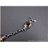 Image 4 : 18K Yellow Gold on Sterling Silver Bracelet w/ Black Onyx Stones-Marked CS Weight: 27.4 Grams Retail