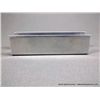 Image 4 : Stamped Southwest Aluminum Business Card Holder w/ Turquoise-Marked Ortiz 1997 Weight: 58.6 Grams