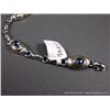 Image 2 : 18K Yellow Gold on Sterling Silver Bracelet w/ Topaz Gems-Marked CS Weight: 26.5 Grams Retail: $940.