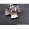 Image 6 : Sterling Silver Cross Ring w/ Inlaid Stones Sz- 7 3/4-Marked Rodney Coria Weight: 18.7 Grams Retail: