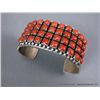 Image 1 : Sterling Silver Bracelet W/ Lapis/Coral Stones- Marked Paul Livingston Weight: 86 Grams Retail: $895