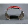 Image 4 : Navajo Sterling Silver Bracelet w/ Lapis/Coral Stones-Marked Paul Livingston Weight: 127.5 Grams Ret