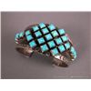 Image 1 : Sterling Silver Bracelet W/ Turquoise Stones- Marked NB Weight: 86.5 Grams Retail: $695.00