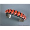 Image 1 : Sterling Silver Bracelet W/ Coral/Lapis Stones- Marked LB Weight: 70.4 Grams Retail: $595.00