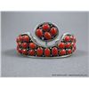Image 2 : Sterling Silver Bracelet w/ Coral Stone-Marked Emer Thompson Weight: 65 Grams Retail: $1,250.00