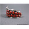 Image 4 : Sterling Silver Bracelet w/ Coral Stone-Marked Emer Thompson Weight: 65 Grams Retail: $1,250.00