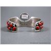 Image 5 : Sterling Silver Bracelet w/ Coral Stone-Marked Emer Thompson Weight: 65 Grams Retail: $1,250.00