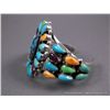 Image 3 : Sterling Silver Multi Colored Stone Bracelet Weight: 69 Grams Retail: $495.00