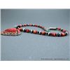 Image 10 : Sterling Silver and Red Lapis Bead Necklace w/ Red Lapis Pendant-Marked LA-Fleur Weight: 62.8 Grams 