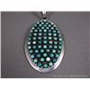 Image 2 : Navajo Sterling Silver Pendent w/ Turquoise Stone- Marked Paul Livingston Weight: 47.9 Grams Retail: