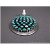 Image 3 : Navajo Sterling Silver Pendent w/ Turquoise Stone- Marked Paul Livingston Weight: 47.9 Grams Retail: