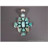 Image 1 : Sterling Silver and Turquoise Pendant-Marked R. Bennett Weight: 60.3 Grams Retail: $1,285.00