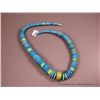 Image 1 : Turquoise Stone Necklace w/ Sterling Silver Clasp Weight: 163.2 Grams Retail: $295.00