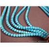 Image 9 : Indian Mountain Multi String Turquoise Bead Necklace w/ Sterling Silver Clasp and Turquoise/ Red Sto