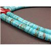 Image 7 : Heshie Turquoise Beaded Necklace w/ Red Pendants by Lupe Lavato Weight: 186.7 Grams Retail: $800.00