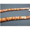 Image 7 : Heshie Orange Stone Necklace W/ 3 Inlaid Rings Weight: 114.3 Grams Retail: $1,280.00