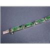 Image 3 : Sterling Silver Bracelet w/ Inlaid Turquoise- Marked C Weight: 29.5 Grams Retail: $699.00