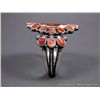 Image 3 : Sterling Silver Squash Blossom Bracelet w/ Orange Stone-Marked DB Weight: 60.1 Grams Retail: $480.00