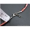 Image 7 : Sterling Silver and Pink Stone Necklace Weight: 64.1 Grams Retail: $795.00
