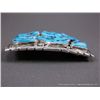 Image 2 : Sterling Silver and Turquoise Belt Buckle-Marked M. Spencer Weight: 101.6 Grams Retail: $795.00