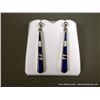 Image 1 : Blue Stone and Opal on Sterling Silver Earrings- Marked Calvin Begay Weight: 7.2 Grams Retail: $180.