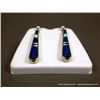 Image 2 : Blue Stone and Opal on Sterling Silver Earrings- Marked Calvin Begay Weight: 7.2 Grams Retail: $180.