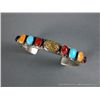 Image 1 : Sterling Silver Bracelet w/ Multicolored Stone- marked R. Bennett Weight: 39.4 Grams Retail: $595.00