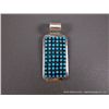 Image 1 : Sterling Silver and Turquoise Square Pendant- Marked Paul Livingston Weight: 25 Grams Retail: $795.0
