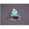 Image 3 : Turquoise and Sterling Silver Pendant-Marked J. Johnson Weight: 32.2 Grams Retail: $595.00