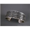 Image 1 : Sterling Silver Stamped Southwest Bracelet-Marked B. Morgan Weight: 54.7 Grams Retail: $220.00
