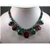 Image 1 : Beaded Turquoise Sterling Silver Necklace w/ Purple Stones-Marked Shay Weight: 61.5 Grams Retail: $5