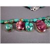 Image 3 : Beaded Turquoise Sterling Silver Necklace w/ Purple Stones-Marked Shay Weight: 61.5 Grams Retail: $5