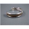 Image 4 : 12K Yellow Gold Inset on Sterling Silver Bracelet- Marked Tahe Weight: 36.4 Grams Retail: $360.00