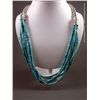 Image 1 : Turquoise and Sterling Silver Beaded Necklace Weight: 135.2 Grams Retail: $695.00