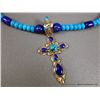 Image 3 : 18K Yellow Gold on Sterling Silver Pendant w/ Lapis Necklace-Marked MVS Weight: 73 Grams Retail: $1,