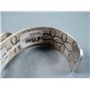 Image 8 : Sand Casting Sterling Silver Bracelet w/ Turquoise Weight: 72.6 Grams Retail: $ 795.00