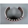 Image 3 : Stamped Sterling Silver Bracelet w/ Red Stone Weight: 120.4 Grams Retail: $ 1,200.00