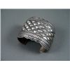 Image 1 : Stamped Sterling Silver Bracelet w/ Diamond Pattern-Marked Derrick Weight: 106.4 Grams Retail: $ 895