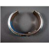 Image 3 : Inlaid Turquoise and Sterling Silver Bracelet- Marked M. Weight: 71.2 Grams Retail: $ 1,200.00