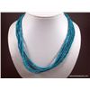 Image 1 : Small Nugget Turquoise 5 Strand Necklace w/ Sterling Silver Clasp Weight: 50.1 Grams Retail: $360.00
