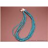 Image 2 : Small Nugget Turquoise 5 Strand Necklace w/ Sterling Silver Clasp Weight: 50.1 Grams Retail: $360.00