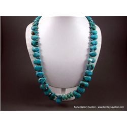 Turquoise Nugget Necklace w/ Sterling Silver Accents Weight: 152 Grams Retail: $960.00