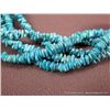 Image 5 : Small Nugget Turquoise 5 Strand Necklace w/ Sterling Silver Pendant-Pendant Marked Ray Bennett Weigh