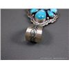 Image 4 : Sterling Silver Pendant w/ Turquoise Stones- Marked R. Bennett Weight: 63.3 Grams Retail: $2,200.00