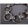 Image 2 : Stamped Sterling Silver Chain Bracelet Weight: 45.6 Grams Retail: $525.00