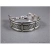 Image 1 : Craved Stamped Sterling Silver Bracelet-Marked Herbert Begaye Weight: 35.9 Grams Retail: $360.00