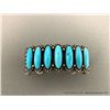 Image 2 : Navajo Sterling Silver Bracelet w/ Turquoise Stones-Marked Ernest R. Begay Weight: 99.9 Grams Retail