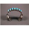 Image 4 : Navajo Sterling Silver Bracelet w/ Turquoise Stones-Marked Ernest R. Begay Weight: 99.9 Grams Retail