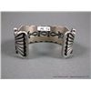 Image 6 : Navajo Sterling Silver Bracelet w/ Turquoise Stones-Marked Ernest R. Begay Weight: 99.9 Grams Retail